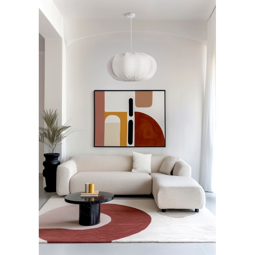 Hanglamp met snoer CAFEE 1xE27/40W/230V Ø 52 cm wit