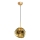 Hanglamp met snoer CRUMPLED 1xE27/24W/230V Ø 18 cm goud
