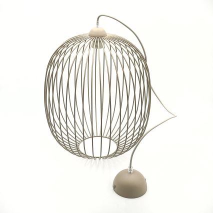Hanglamp met snoer DESTELLO 1xE27/15W/230V Ø 33 cm beige