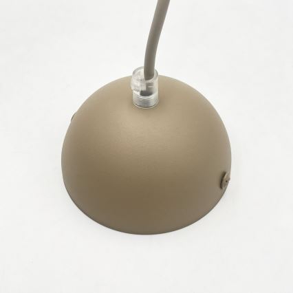Hanglamp met snoer DESTELLO 1xE27/15W/230V Ø 33 cm beige