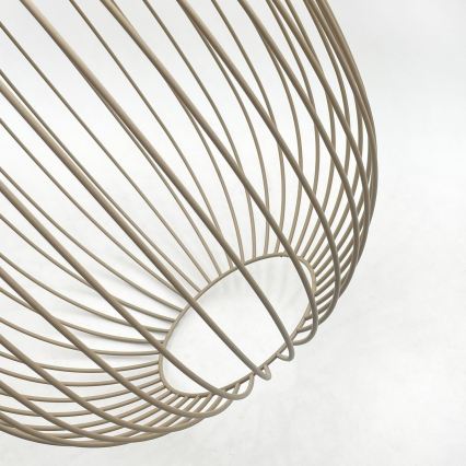 Hanglamp met snoer DESTELLO 1xE27/15W/230V Ø 33 cm beige