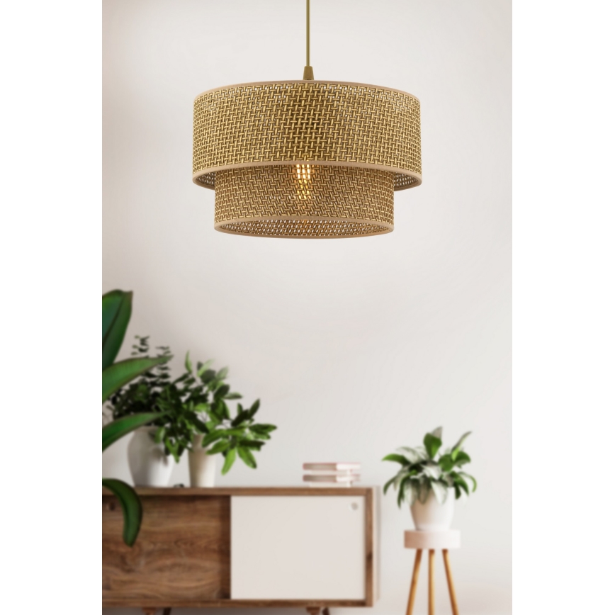 Hanglamp met snoer ECHO 1xE27/60W/230V bruin