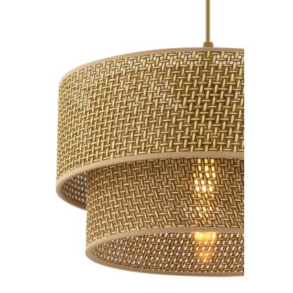 Hanglamp met snoer ECHO 1xE27/60W/230V bruin