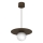 Hanglamp met snoer FLAT 1xE27/15W/230V bruin