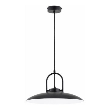 Hanglamp met snoer HATTORI 1xE27/15W/230V zwart