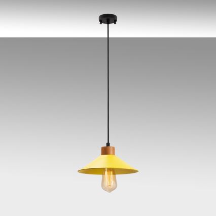 Hanglamp met snoer MANAVGAT 1xE27/40W/230V geel/bruin