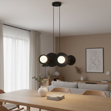 Hanglamp met snoer MODEL 4xG9/8W/230V, zwart