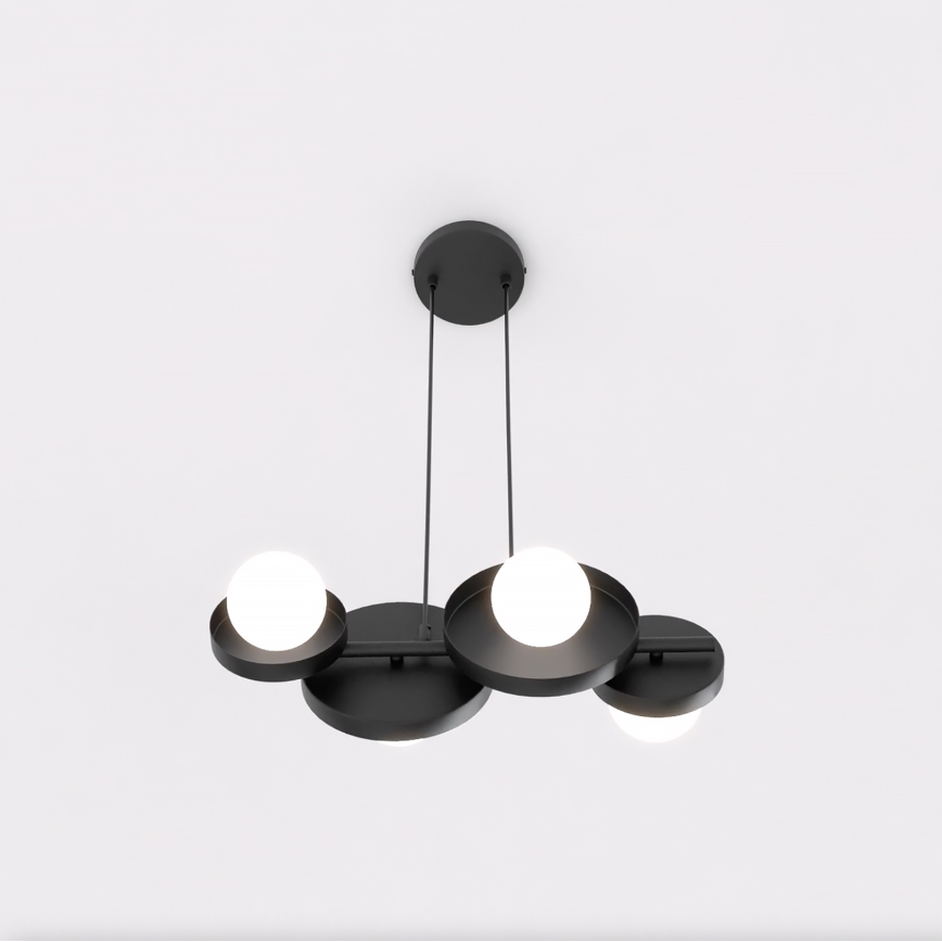 Hanglamp met snoer MODEL 4xG9/8W/230V, zwart