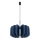 Hanglamp met snoer MULA 1xE27/15W/230V Ø 45 cm blauw
