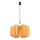 Hanglamp met snoer MULA 1xE27/15W/230V Ø 45 cm geel