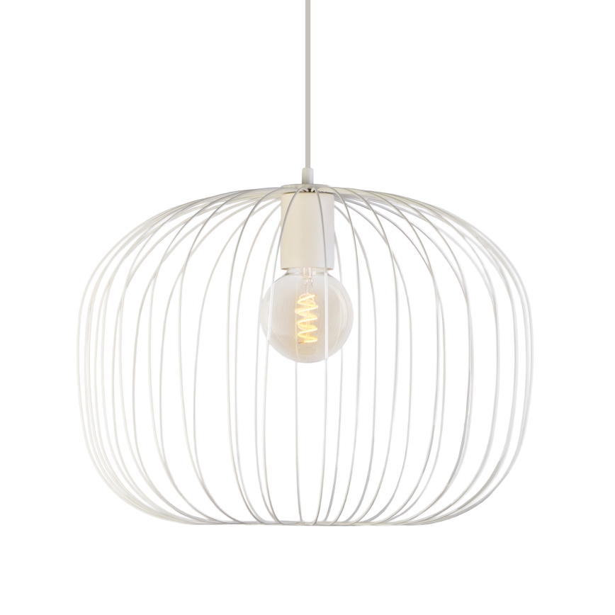 Hanglamp met snoer OVELLA 1xE27/15W/230V Ø 46 cm crème