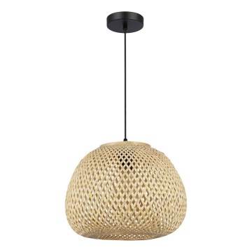 Hanglamp met snoer PETRA 1xE27/15W/230V Ø 35 cm bamboe