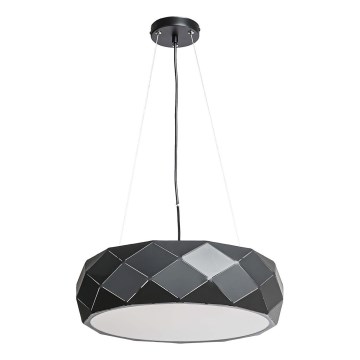 Hanglamp met snoer REUS 3xE27/40W/230V Ø 47 cm zwart
