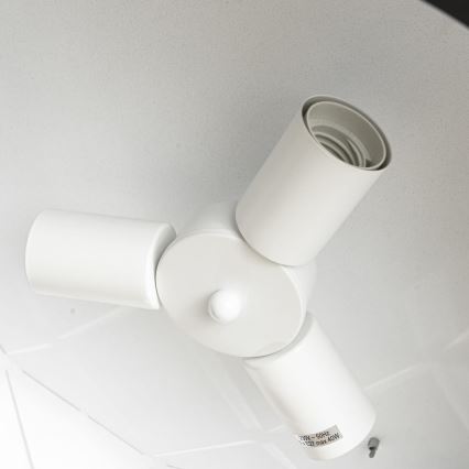 Hanglamp met snoer REUS 3xE27/40W/230V Ø 47 cm zwart