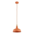 Hanglamp met snoer RODOS 1xE27/15W/230V oranje