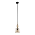 Hanglamp met snoer SOPHIA 1xE14/10W/230V zwart/rookbeige