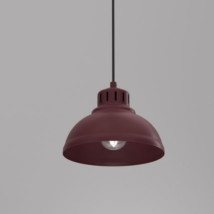 Hanglamp met snoer SVEN 1xE27/15W/230V bordeaux