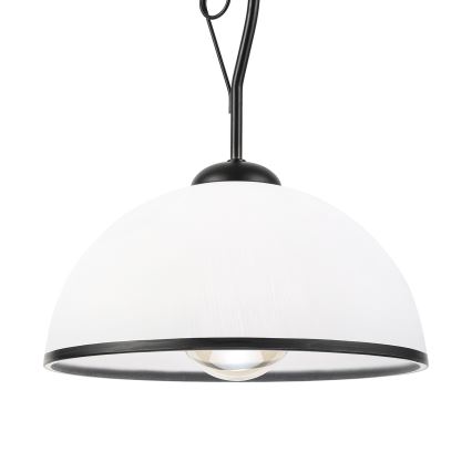 Hanglamp met stang RETRO 1xE27/60W/230V zwart/wit