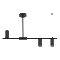 Hanglamp met stang URANOS 3xGU10/10W/230V zwart