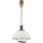 Hanglamp met trekkoord RAMONA 1xE27/60W/230V beige/donkerbruin/grenen