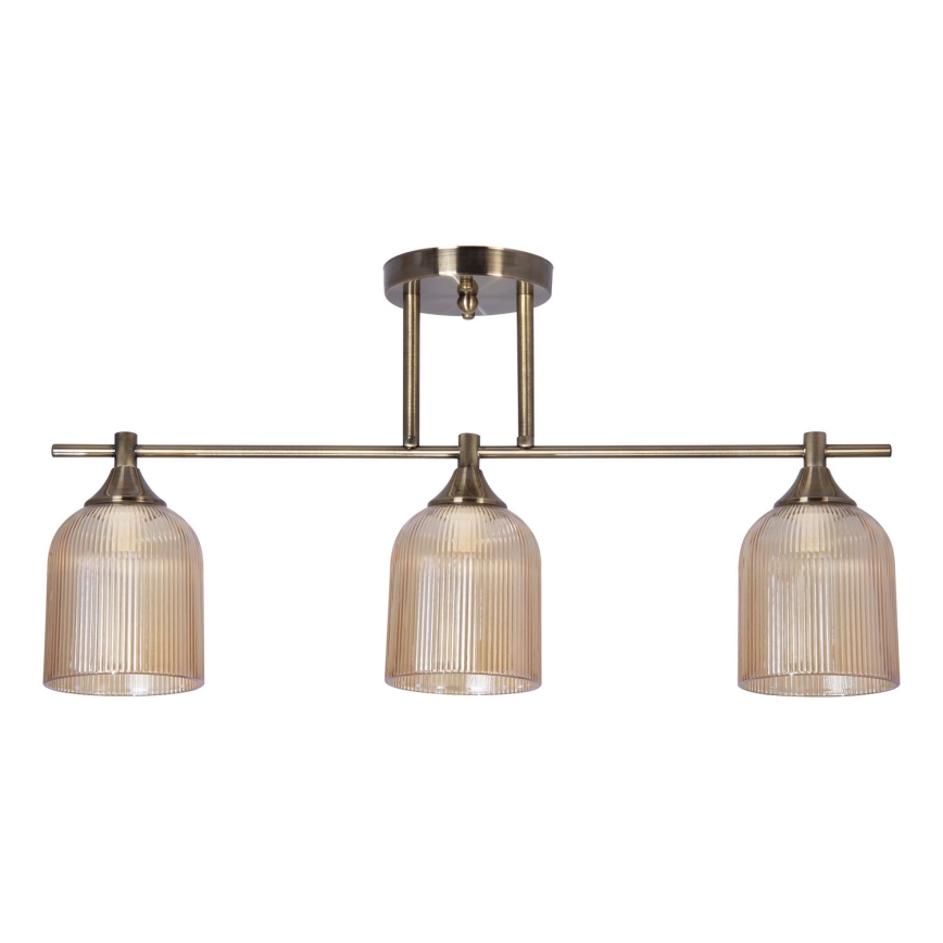 Hanglamp met vaste pendel 3xE14/60W/230V messing