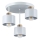 Hanglamp met vaste pendel 3xE27/35W/230V diameter 30 cm wit/goud