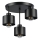 Hanglamp met vaste pendel 3xE27/35W/230V diameter 30 cm zwart