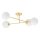 Hanglamp met vaste pendel 4xE27/35W/230V diameter 70 cm goud