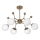 Hanglamp met vaste pendel 6xE27/60W/230V goud