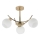 Hanglamp met vaste pendel AMOS 3xE27/40W/230V goud