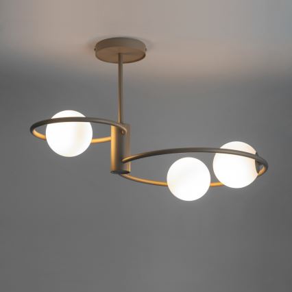 Hanglamp met vaste pendel AQUA 3xG9/12W/230V goud