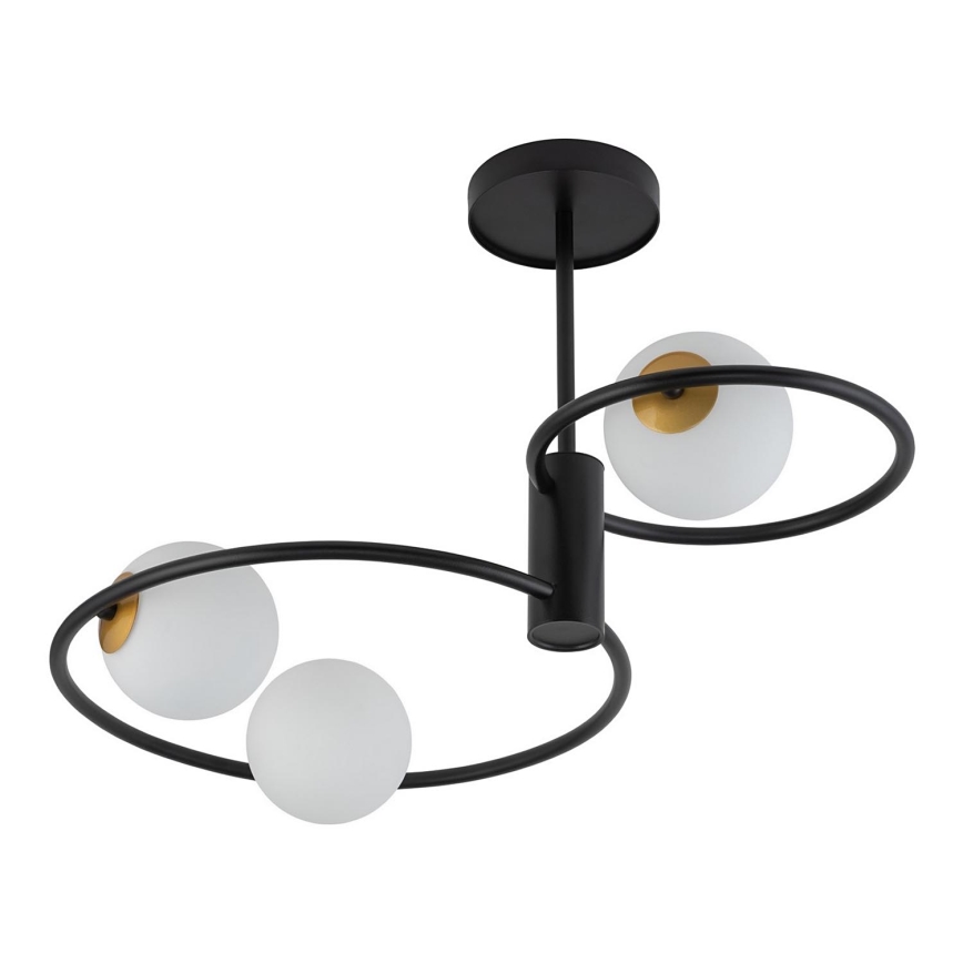 Hanglamp met vaste pendel AQUA 3xG9/12W/230V zwart