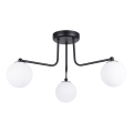 Hanglamp met vaste pendel ASTRAL 3xG9/8W/230V zwart