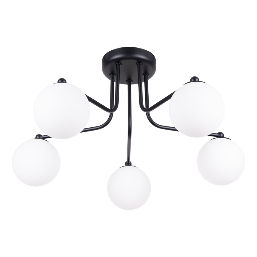 Hanglamp met vaste pendel ASTRAL 5xG9/8W/230V zwart