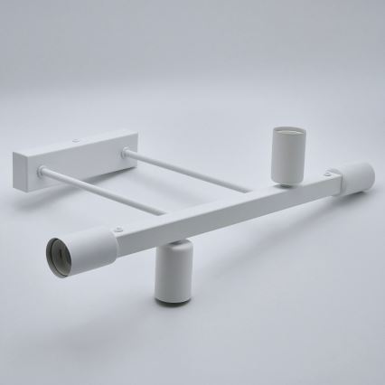 Hanglamp met vaste pendel ASTRID 4xE27/60W/230V wit