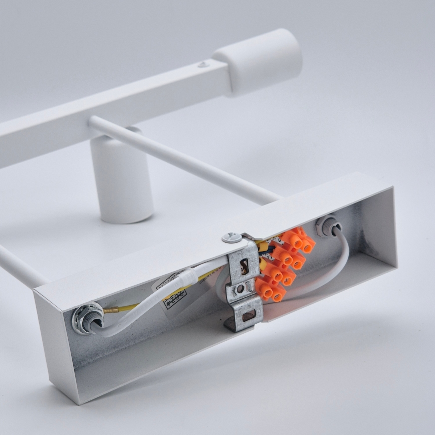 Hanglamp met vaste pendel ASTRID 4xE27/60W/230V wit