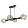 Hanglamp met vaste pendel ASTRID 4xE27/60W/230V zwart