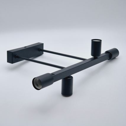 Hanglamp met vaste pendel ASTRID 4xE27/60W/230V zwart