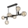 Hanglamp met vaste pendel ASTRID 6xE27/60W/230V zwart
