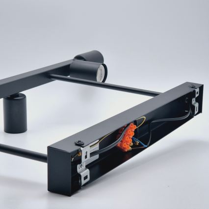 Hanglamp met vaste pendel ASTRID 6xE27/60W/230V zwart