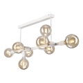 Hanglamp met vaste pendel ASTRID 8xE27/60W/230V wit