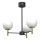 Hanglamp met vaste pendel AWINION 3xE27/15W/230V wit/goud/zwart