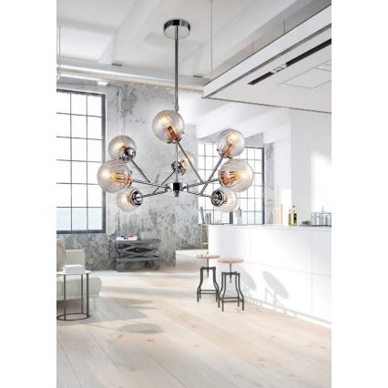 Hanglamp met vaste pendel BEST 8xE14/40W/230V