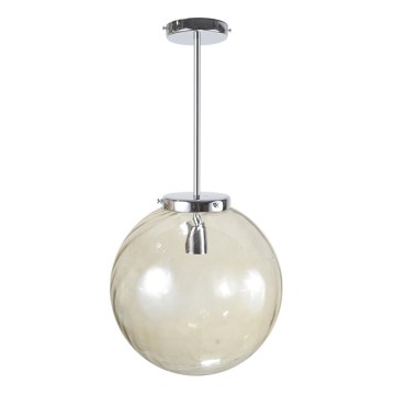 Hanglamp met vaste pendel BOL 1xE27/60W/230V chroom 30cm