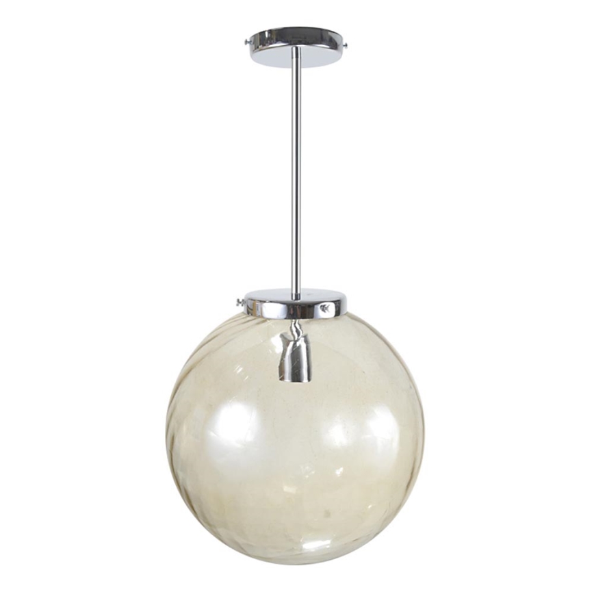 Hanglamp met vaste pendel BOL 1xE27/60W/230V chroom 30cm