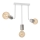 Hanglamp met vaste pendel CANDELA 3xE27/15W/230V wit/glanzend chroom
