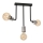 Hanglamp met vaste pendel CANDELA 3xE27/15W/230V zwart/glanzend chroom