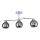 Hanglamp met vaste pendel CONNOR 3xE27/15W/230V glanzend chroom/grijs