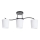Hanglamp met vaste pendel ESNYR 3xE27/40W/230V zwart/wit