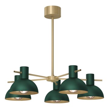 Hanglamp met vaste pendel ESTATE MINI 5xE27/15W/230V groen